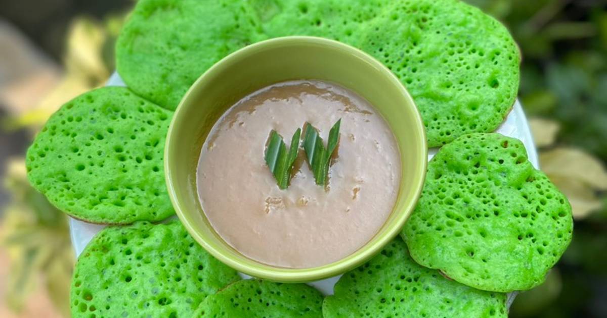 Resep Serabi Pandan Suji Kinca Durian Bersarang Anti Gagal Oleh Auntie