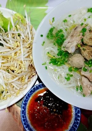 Hình của món Hủ tiếu sườn bò viên đơn giản.