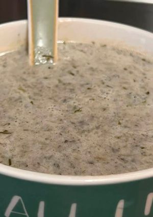A picture of Mushroom soup.