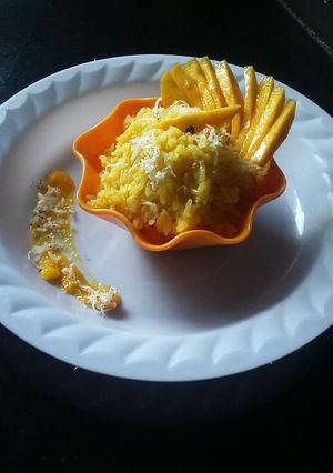 A picture of Mango Coconut Rice.