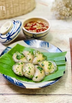 Hình của món Bánh Bột Lọc Nhân Đậu Xanh.