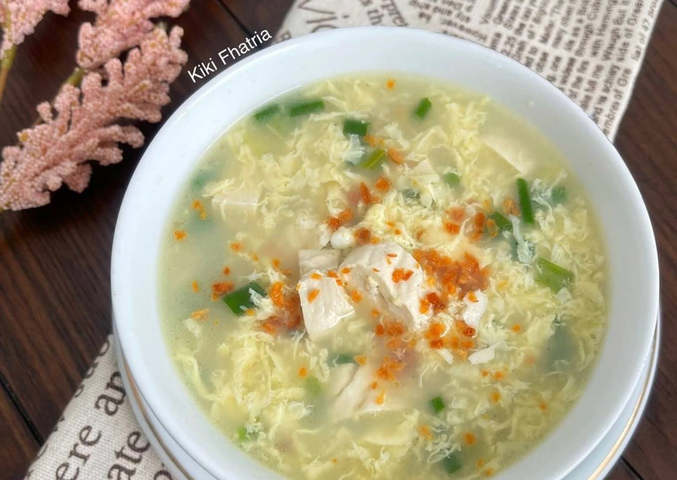 Sup Telur Tahu Putih