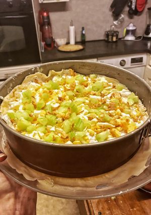 A picture of Savory Crêpe Cake.