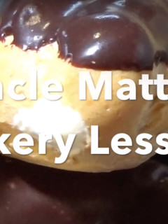 A picture of Chocolate eclairs.