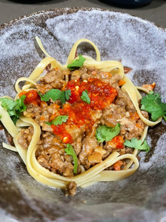 A picture of Pork and Peanut Noodles.