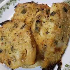 A picture of Honey Mustard Baked Crusted Tilapia Fillets.