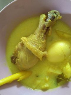 Foto resep Opor ayam kentang telur