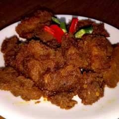 A picture of Daging Rendang Padang.