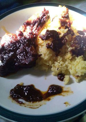 Una foto de Cheleta de res agridulce