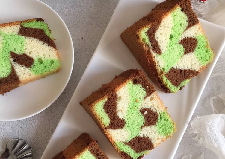 Resep Chiffon Cake Coklat Pandan yang Menggugah Selera