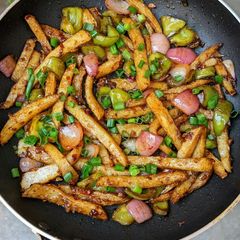 A picture of Honey potato chilli recipe.