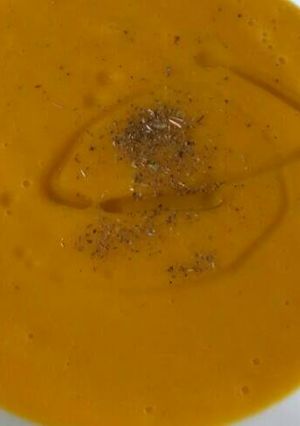 Una foto de Crema de zanahoria