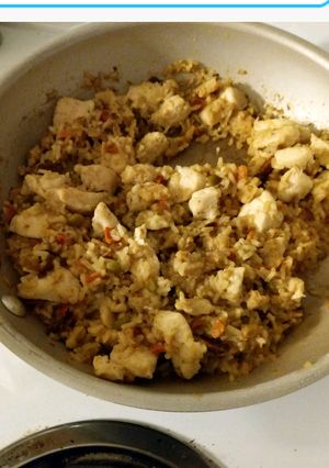 A picture of Chicken and Rice Dinner.