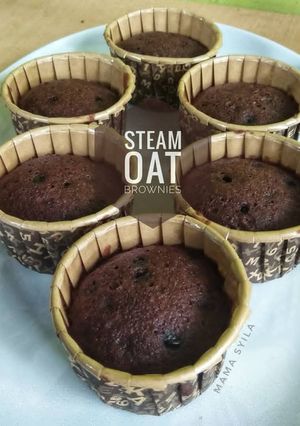 Foto resep Steam Pure Oat Brownise