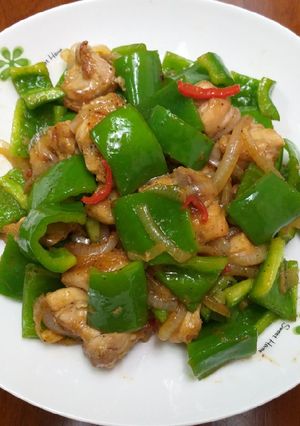 Foto resep Ayam masak paprika