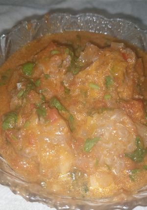 A picture of Fish balls in coconut stew.