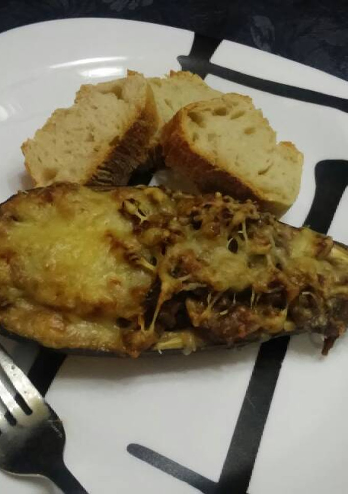 Una foto de Berenjena rellena 2