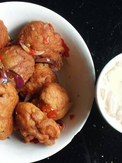 A picture of Akara and pap.