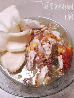 Foto resep Bubur sop ayam super simpel yumih