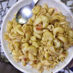 A picture of White Sauce Macroni.