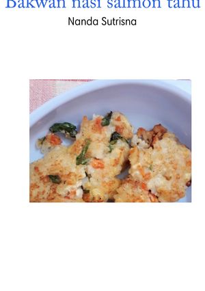 Foto resep MPASI Bakwan nasi salmon tahu