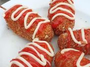 Gambar corndog sosis sendok