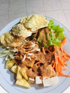 Foto resep 45. Asinan betawi (asinan sayur bumbu kacang)