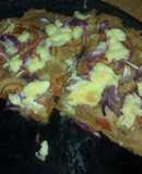 Wood Oven Pizza With Cream Instead Of Cheese