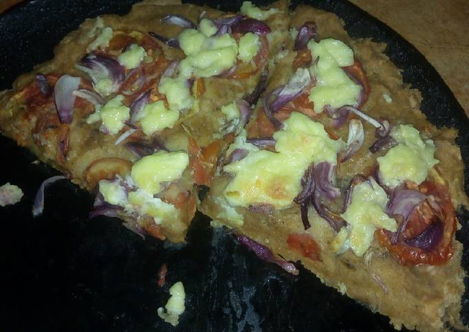 Wood Oven Pizza With Cream Instead Of Cheese