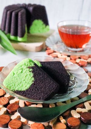 Foto resep Bolu ketan pandan kukus moist