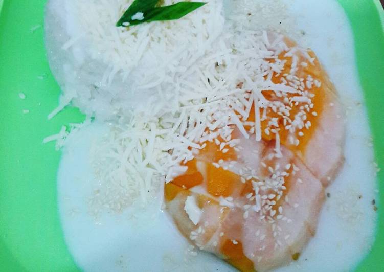 Langkah Mudah untuk Menyiapkan Manggo sticky rice yang Menggugah Selera