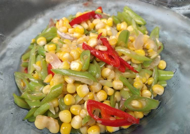 Bagaimana Membuat Tumis Jagung Buncis Lezat