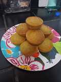 Cupcakes de banano sin gluten ni lactosa