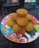 Cupcakes de banano sin gluten ni lactosa