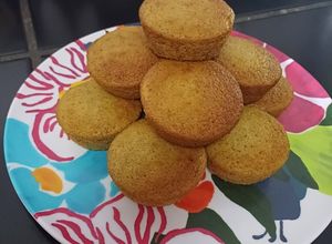Una foto de Cupcakes de banano sin gluten ni lactosa