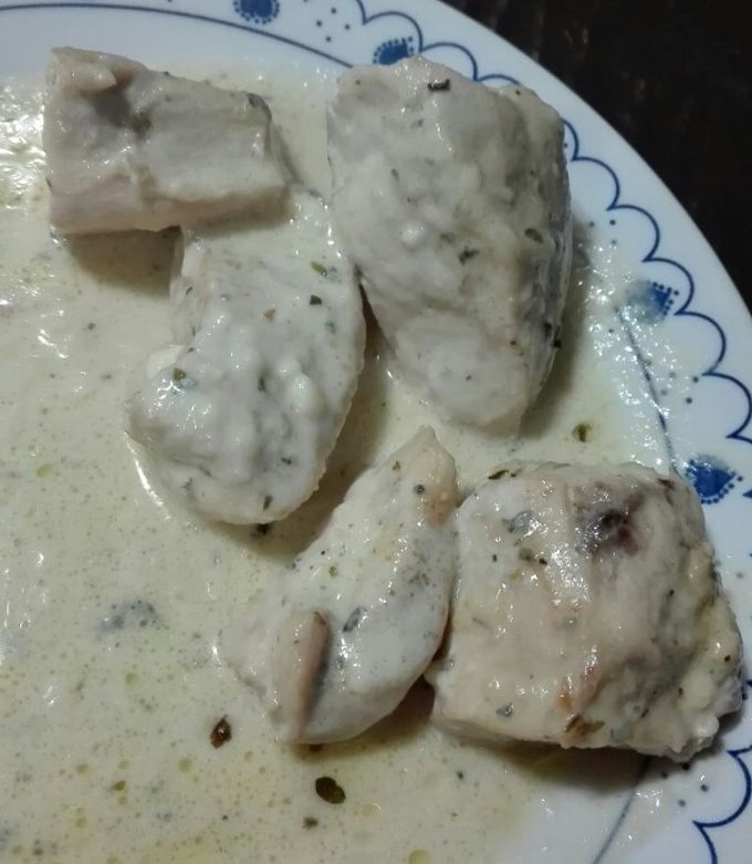 Una foto de Pollo al Roquefort