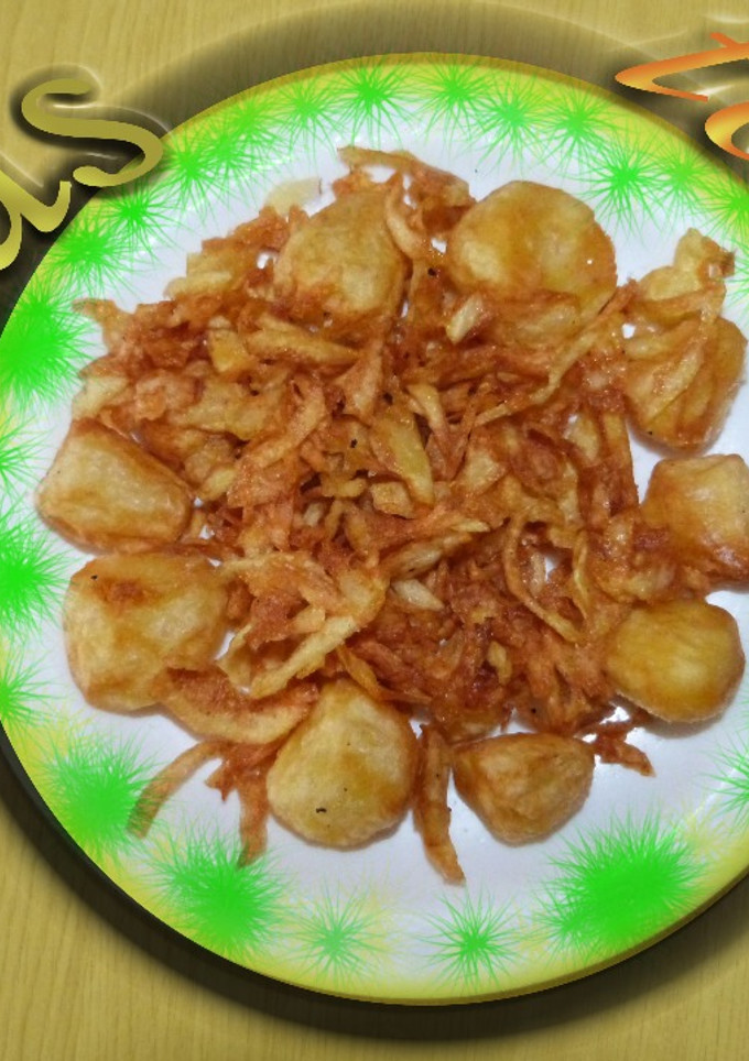 Una foto de Patatas torneadas para aperitivos o guarniciones