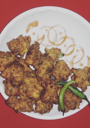 A picture of Panner and Onion Pakoda.