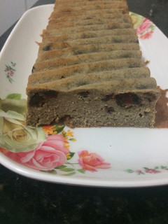 Una foto de Budín de banana y arándanos diet