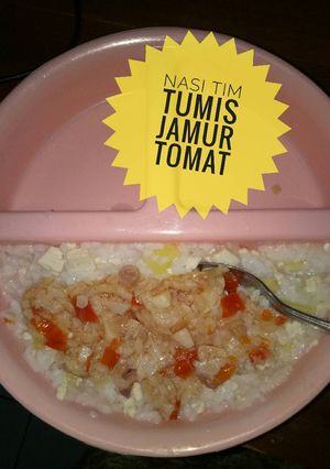 Foto resep Mpasi Nasi Tim Tumis Jamur Tomat