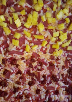 Una foto de Pizza