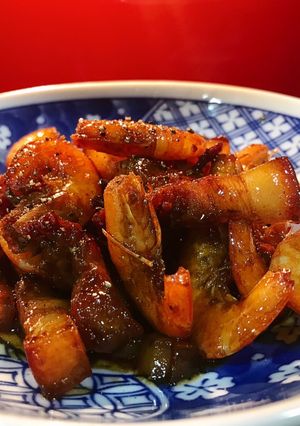 Hình của món Tôm thịt rim.
