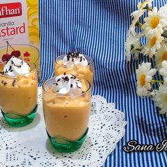 A picture of Caramel Custard Shots.
