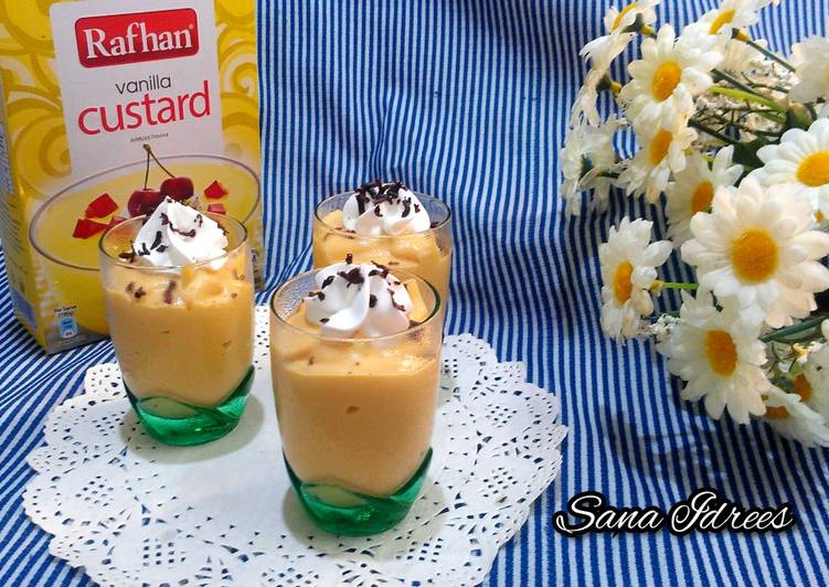 Steps to Make Quick Caramel Custard Shots