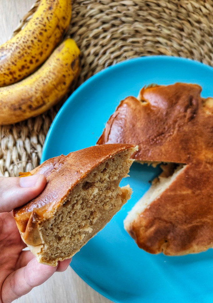 Una foto de Banana bread con freidora de aire