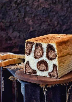 صورة لوصفة خبز توست الفهد Leopard print bread