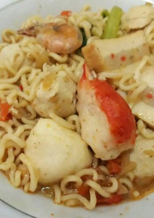 Foto resep Mie ramen pedas