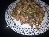Tumis ikan kacang panjan