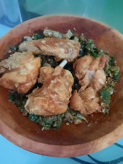 Foto resep Ayam goreng sambal ijo