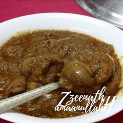 A picture of Hyderabadi Gurda Masala.